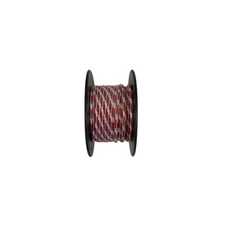 Seilflechter Seilflechter | Touw | 2 mm | Minicord Novoleen | Spoel 10 m | 255 daN | Wit-Rood