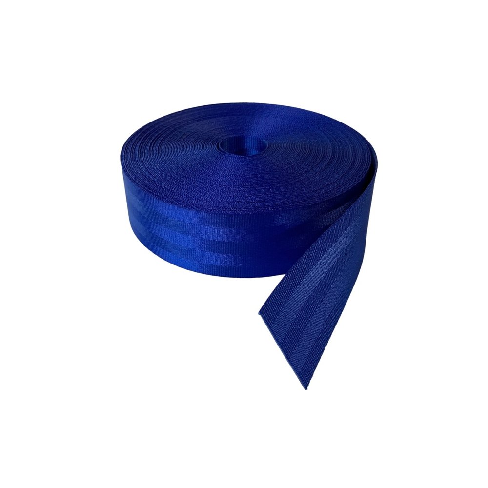 Veiligheidsgordelband / Autogordelband | 5-Baans geweven | Signal Blue | 48 mm Veiligheidsgordelband / Autogordelband | 5-Baans geweven | Signal Blue | 48 mm