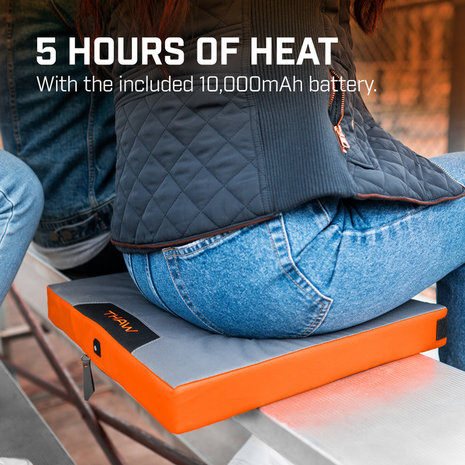 Thaw Thaw | Warmtekussen | Draadloos | Verwarmd Zitkussen | Incl. Powerbank Thaw Thaw | Warmtekussen | Draadloos | Verwarmd Zitkussen | Incl. Powerbank
