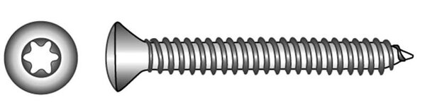 Marinetech Marinetech | Blister | ISO 14587 A4 | TX25 | 5,5 x 16 mm | 6 stuks