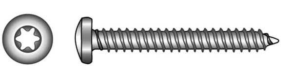 Marinetech Marinetech | Blister | ISO 14585 A4 | TX30 | 6,3 x 38 mm | 6 stuks Marinetech Marinetech | Blister | ISO 14585 A4 | TX30 | 6,3 x 38 mm | 6 stuks