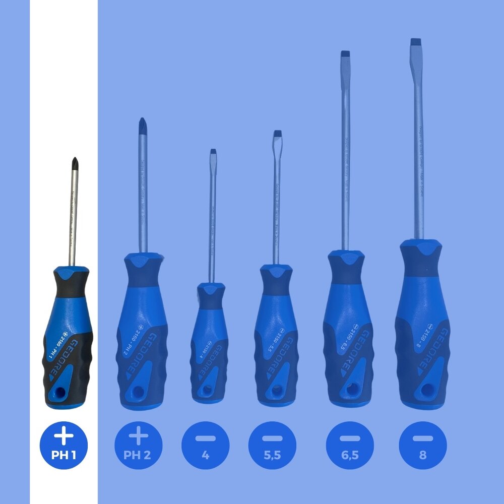 Gedore Gedore | Schroevendraaier | Kruiskop | 2160 - PH1 | met 3K-greep