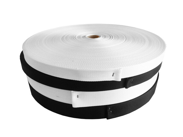 Polyesterband | 1366 | Wit | 40 mm | Rol 50 meter