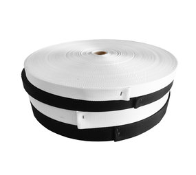 Polyesterband | 1366 | Zwart | 20 mm | Rol 50 meter Polyesterband | 1366 | Zwart | 20 mm | Rol 50 meter