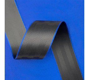 Veiligheidsgordelband / Autogordelband | 5-Baans geweven | Audi RS | Zwart - Blauw | 48 mm Veiligheidsgordelband / Autogordelband | 5-Baans geweven | Audi RS | Zwart - Blauw | 48 mm