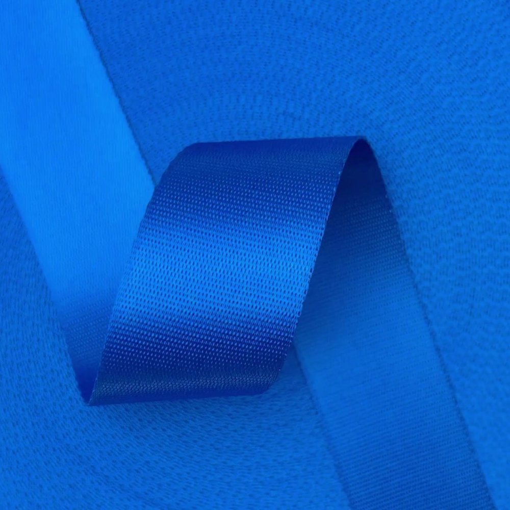 Veiligheidsgordelband / Autogordelband | 1-Baan geweven | Golf GTE | Signaal Blauw | 48 mm Veiligheidsgordelband / Autogordelband | 1-Baan geweven | Golf GTE | Signaal Blauw | 48 mm