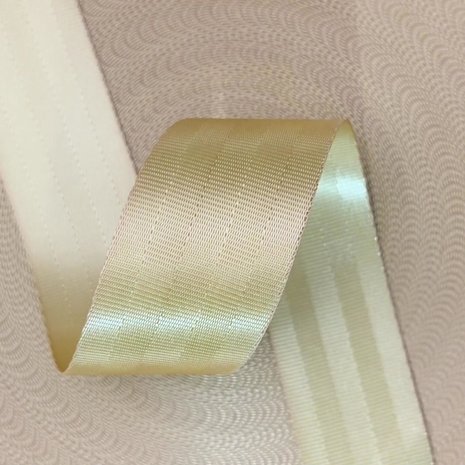 Veiligheidsgordelband / Autogordelband | 5-Baans geweven | Beige | 48 mm Veiligheidsgordelband / Autogordelband | 5-Baans geweven | Beige | 48 mm