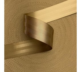 Veiligheidsgordelband / Autogordelband | 5-Baans geweven | Gold | 48 mm Veiligheidsgordelband / Autogordelband | 5-Baans geweven | Gold | 48 mm