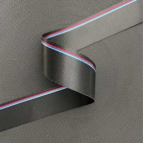 Veiligheidsgordelband / Autogordelband | 1-Baan geweven | BMW M1 | 48 mm