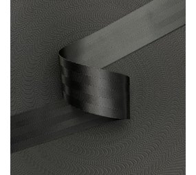 Veiligheidsgordelband / Autogordelband | 5-Baans geweven | Zwart | 48 mm Veiligheidsgordelband / Autogordelband | 5-Baans geweven | Zwart | 48 mm