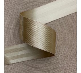 Veiligheidsgordelband / Autogordelband | 5-Baans geweven | Beige | 48 mm Veiligheidsgordelband / Autogordelband | 5-Baans geweven | Beige | 48 mm
