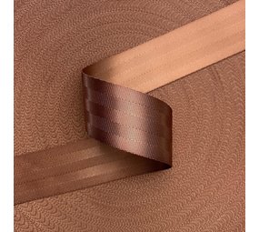 Veiligheidsgordelband / Autogordelband | 5-Baans geweven | Koperbruin | 48 mm Veiligheidsgordelband / Autogordelband | 5-Baans geweven | Koperbruin | 48 mm