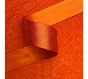 Veiligheidsgordelband / Autogordelband | 5-Baans geweven | Oranje | 48 mm Veiligheidsgordelband / Autogordelband | 5-Baans geweven | Oranje | 48 mm
