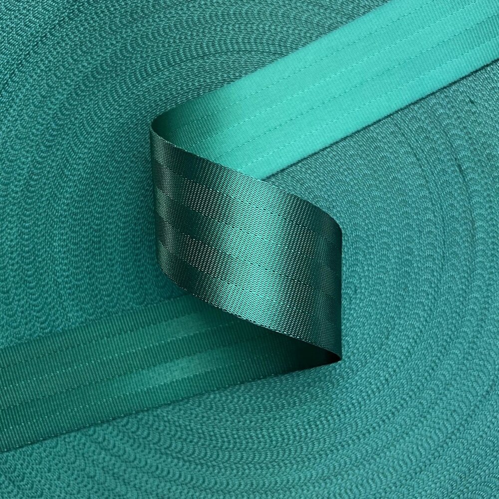 Veiligheidsgordelband / Autogordelband | 5-Baans geweven | Petrol | 48 mm Veiligheidsgordelband / Autogordelband | 5-Baans geweven | Petrol | 48 mm