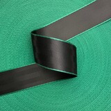 Veiligheidsgordelband / Autogordelband | 5-Baans geweven | Audi RS | Zwart-Groen | 48 mm