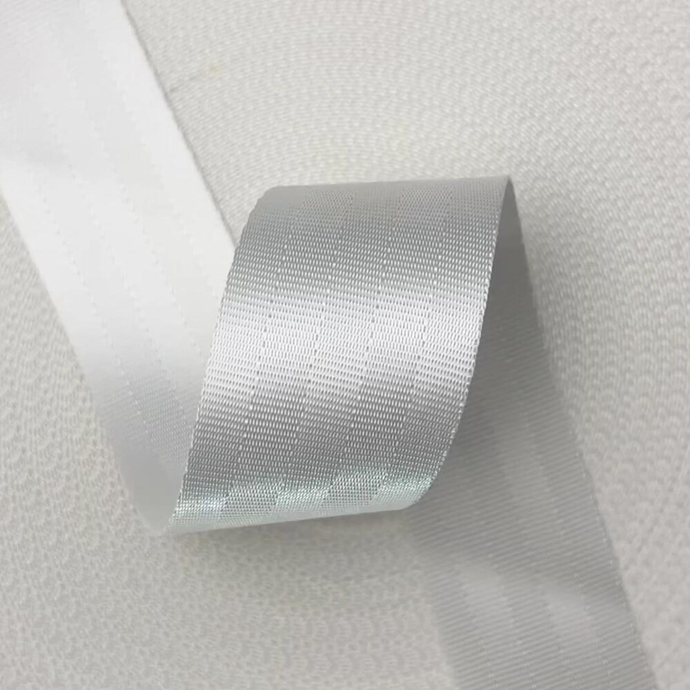 Veiligheidsgordelband / Autogordelband | 5-Baans geweven | Wit | 48 mm Veiligheidsgordelband / Autogordelband | 5-Baans geweven | Wit | 48 mm