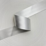 Veiligheidsgordelband / Autogordelband | 5-Baans geweven | Wit | 48 mm