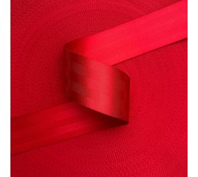 Veiligheidsgordelband / Autogordelband | 5-Baans geweven | Rood | 48 mm Veiligheidsgordelband / Autogordelband | 5-Baans geweven | Rood | 48 mm