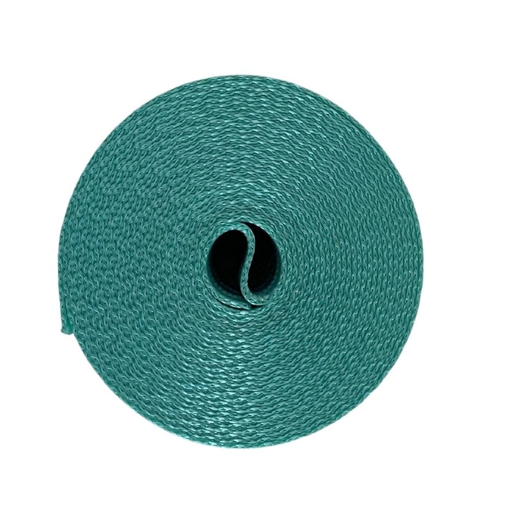 Veiligheidsgordelband / Autogordelband | 5-Baans geweven | Turquoise | 48 mm