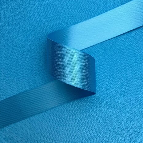 Veiligheidsgordelband / Autogordelband | 1-Baan geweven | Lichtblauw | 48 mm