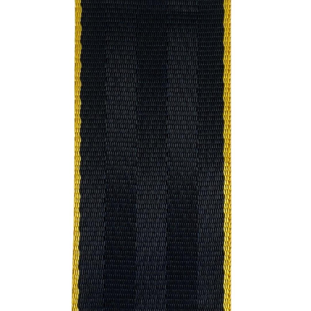 Veiligheidsgordelband / Autogordelband | 5-Baans geweven | Audi RS | Zwart - Geel | 48 mm Veiligheidsgordelband / Autogordelband | 5-Baans geweven | Audi RS | Zwart - Geel | 48 mm