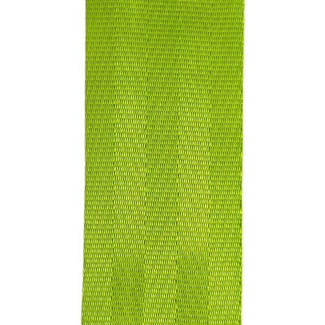Veiligheidsgordelband / Autogordelband | 5-Baans geweven | Fluorescerend Groen | 48 mm
