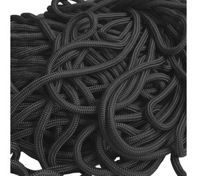 Loodkoord | Double Braid | Zwart | 11 mm | 200 gr/m | Prijs per meter