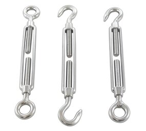 Marinetech Marinetech | Spanner | RVS | M12 | 300 - 455 mm | Haak - Oog Marinetech Marinetech | Spanner | RVS | M12 | 300 - 455 mm | Haak - Oog