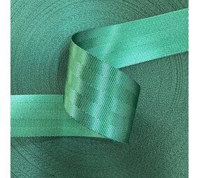 Veiligheidsgordelband / Autogordelband | 5-Baans geweven | Racing Green | 48 mm