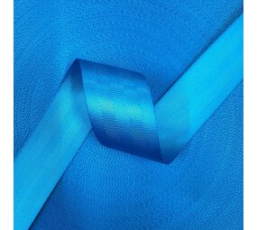 Veiligheidsgordelband / Autogordelband | 5-Baans geweven | Sky Blue | 48 mm Veiligheidsgordelband / Autogordelband | 5-Baans geweven | Sky Blue | 48 mm