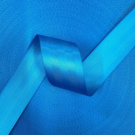 Veiligheidsgordelband / Autogordelband | 5-Baans geweven | Sky Blue | 48 mm