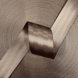 Veiligheidsgordelband / Autogordelband | 5-Baans geweven | Donker Bruin | 48 mm