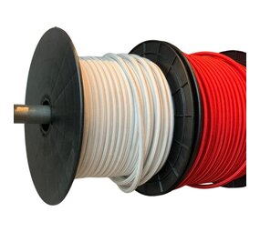 Shockcord / Elastiek | Dyneema | 8 mm | Wit | Prijs per meter Shockcord / Elastiek | Dyneema | 8 mm | Wit | Prijs per meter