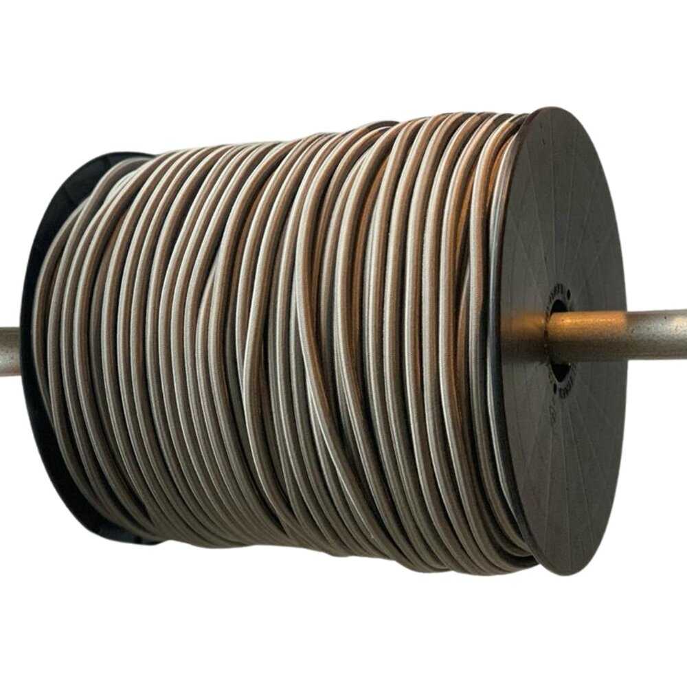 Shockcord / Elastiek | 6 mm | Grijs | Prijs per meter