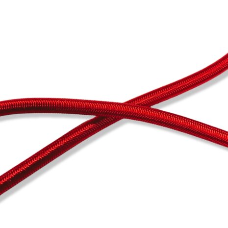 Shockcord / Elastiek | 6 mm | Rood | Haspel 100 meter