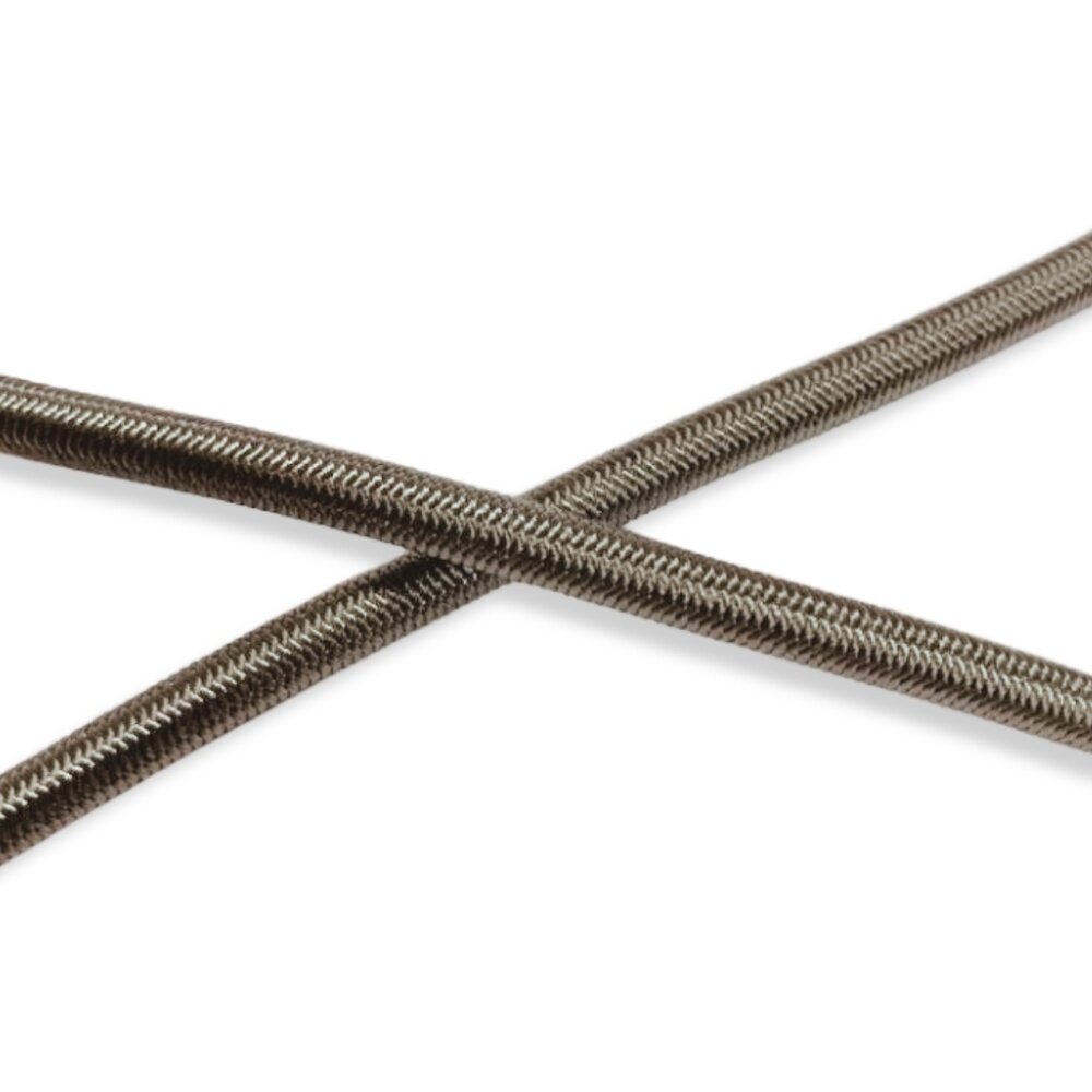 Shockcord / Elastiek | 6 mm | Grijs | Haspel 100 meter