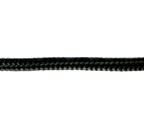 Touw | Dubbel Gevlochten | Schoot Lijn | Double Braid | 10 mm | Zwart | Prijs per meter