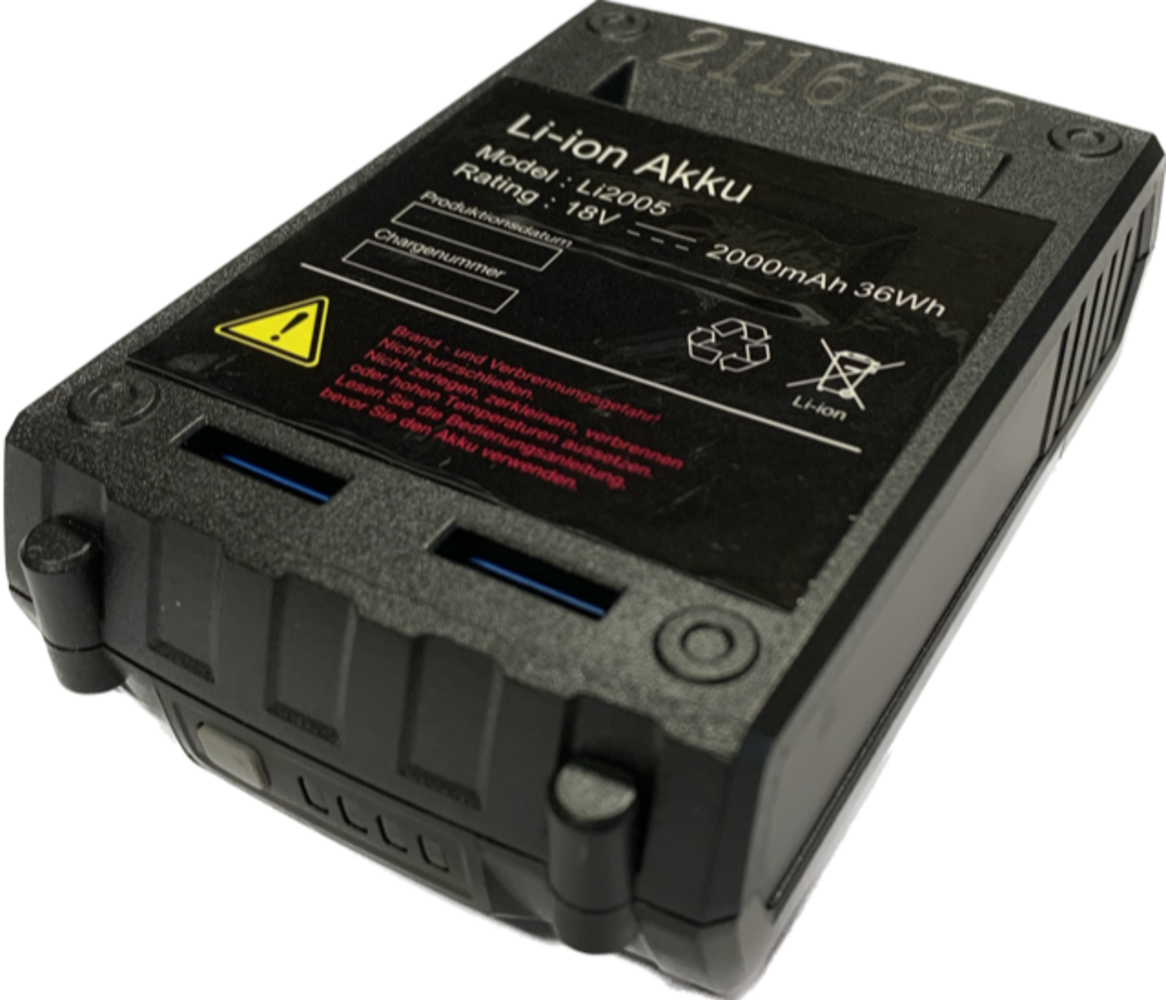 Seilflechter Seilflechter | Accu voor Touwsnijder / Afbrandpistool | 18 V/2,0 Ah | Li-ion Battery Pack | Voor 975012.1