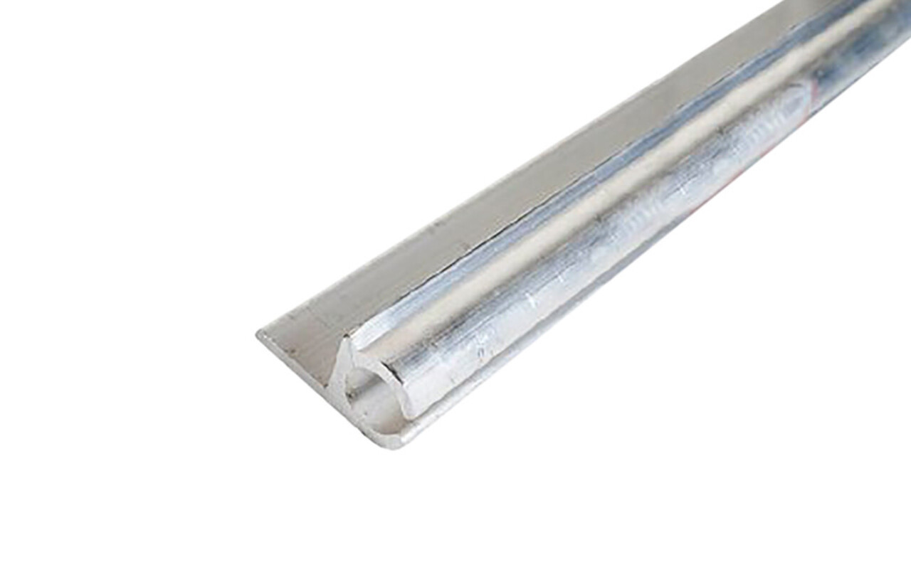 MH MH | Keder Railprofiel | Aluminium | 180° | 7,5 - 9 mm | 165 cm