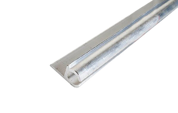 MH MH | Keder Railprofiel | Aluminium | 180° | 7,5 - 9 mm | 165 cm