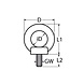Marinetech Marinetech | Hijs Oog | RVS | M5 | Oog diameter 15 mm Marinetech Marinetech | Hijs Oog | RVS | M5 | Oog diameter 15 mm