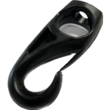 Musketonhaak | Nylon | Zwart | 10 mm | 10 stuks Musketonhaak | Nylon | Zwart | 10 mm | 10 stuks