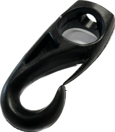 Musketonhaak | Nylon | Zwart | 10 mm