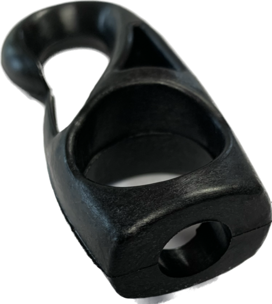 Musketonhaak | Nylon | Zwart | 10 mm