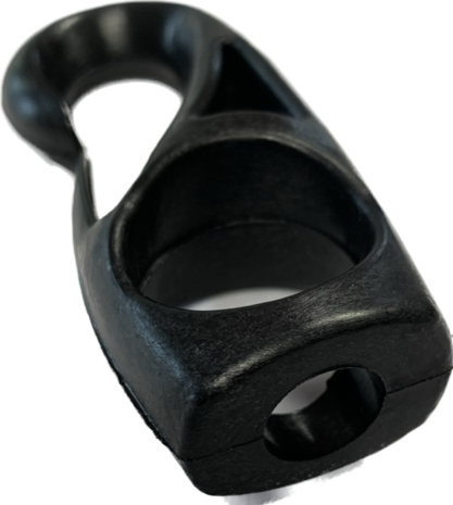 Musketonhaak | Nylon | Zwart | 10 mm