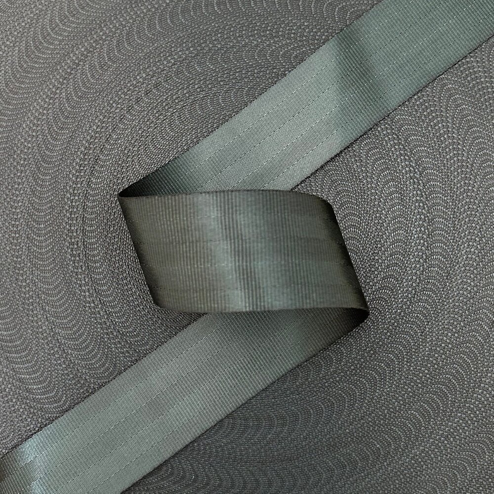 Veiligheidsgordelband / Autogordelband | 5-Baans geweven | Zwartgroen | 48 mm Veiligheidsgordelband / Autogordelband | 5-Baans geweven | Zwartgroen | 48 mm