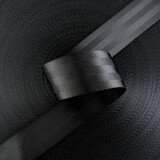 Veiligheidsgordelband / Autogordelband | 5-Baans geweven | Grafiet | 48 mm