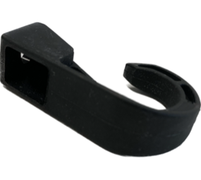 Musketonhaak | Nylon | Zwart | Open Haak | 8 mm