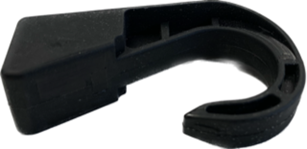 Musketonhaak | Nylon | Zwart | Open Haak | 8 mm