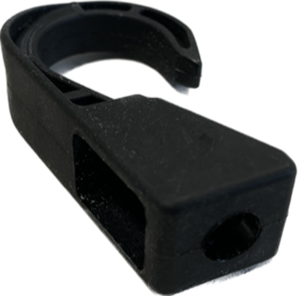 Musketonhaak | Nylon | Zwart | Open Haak | 8 mm